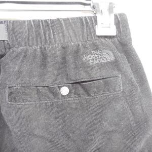 The North Face Pants‎ Womens Medium Black Corduroy Easy Wide Leg Belted EUC